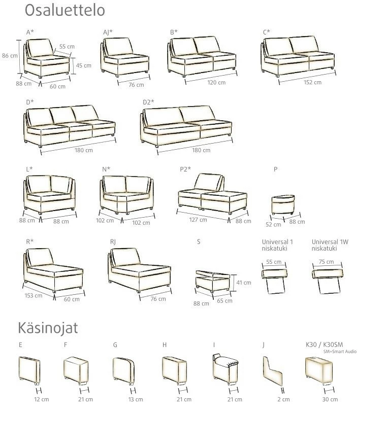 Pohjanmaan Moduli-divaani Kulmasohva. Barcelona Kangas, Valitse Väri 3 Pohjanmaan Moduli-divaani Kulmasohva. Barcelona Kangas, Valitse Väri - Image 3