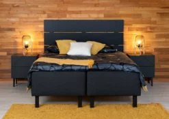 Black Sängynpääty 185 Cm. Musta