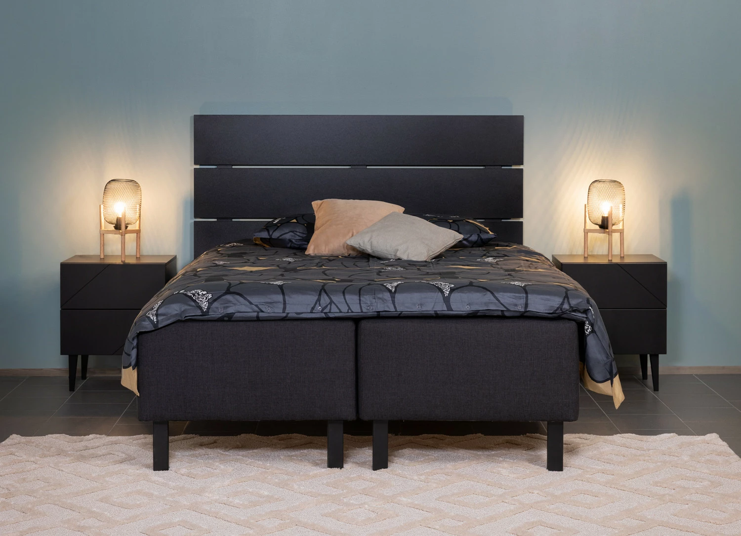 Black Sängynpääty 165 Cm. Musta 1 Black Sängynpääty 165 Cm. Musta