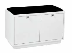 Rowico Confetti- Penkki Laatikoilla 70cm, Valkoinen/musta Istuin