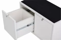 Rowico Confetti- Penkki Laatikoilla 70cm, Valkoinen/musta Istuin -Makuuhuone Myyntikauppa 2000117095 30 Rowico Confetti penkki 30 11