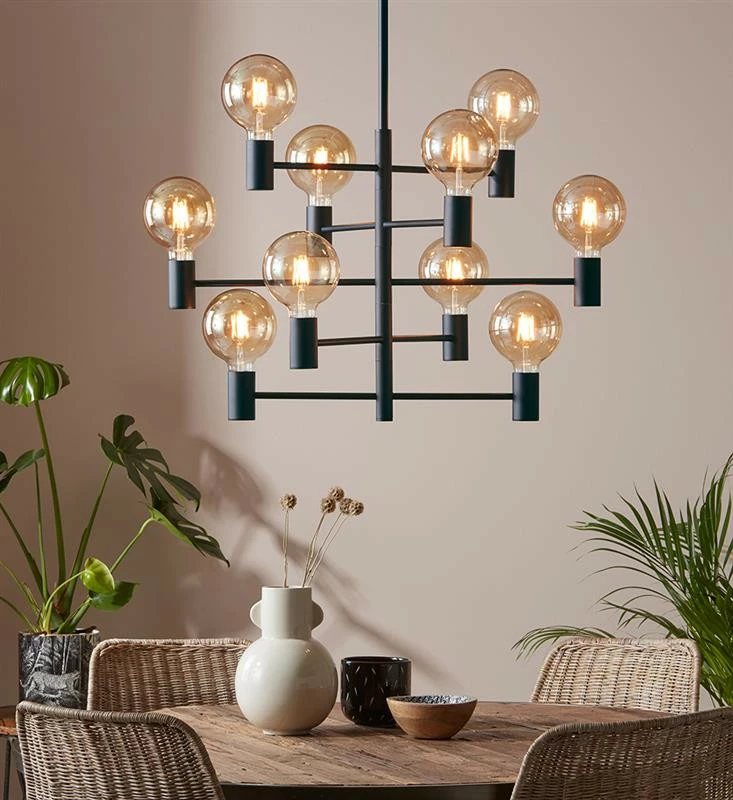 Markslöjd Paris Riippuvalaisin 10-osainen, Musta 1 Markslöjd Paris Riippuvalaisin 10-osainen, Musta