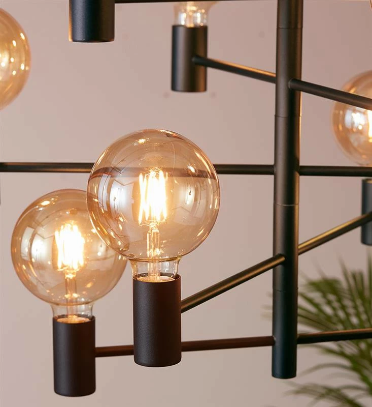 Markslöjd Paris Riippuvalaisin 10-osainen, Musta 2 Markslöjd Paris Riippuvalaisin 10-osainen, Musta - Image 2