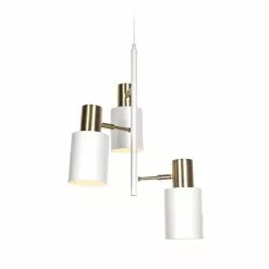 Grönlund Flare Riippuvalaisin, Matta Valkoinen/messinki