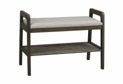 Rowico Inverness Penkki Kenkäteline 80 Cm Ruskea